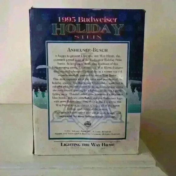 Anheuser  holiday stein. Brand new in box collectors nwt - Picture 7 of 10